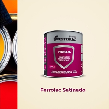 ESMALTE LACA POLIURETANO FERROLAC SATINADO - Imagen 1