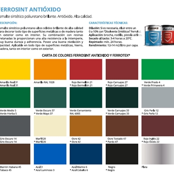 FERROSINT ANTIOXIDANTE (APLICACION DIRECTA AL OXIDO) - Imagen 2